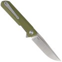 Nóż składany Bestechman Dundee OD Green G10, Stonewash / Satin D2 by Ostap Hel (BMK01B)