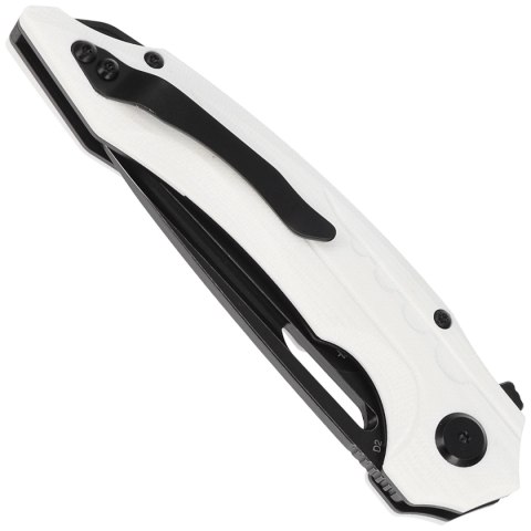 Nóż składany Bestech Ornetta White G10, Black Stonewashed D2 by Kombou (BG50E)