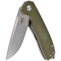 Nóż składany Bestech Lion Army Green G10, Stonewashed/Satin D2 (BG01B)