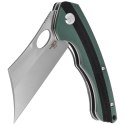 Nóż składany Bestech Skirmish Green / Black G10, Satin D2 (BG44A)