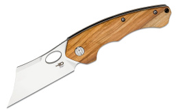 Nóż składany Bestech Skirmish Natural Olivewood, Satin 154CM (BL06B)