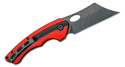 Nóż składany Bestech Skirmish Red / Black G10, Black Stonewashed D2 (BG44D)