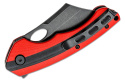 Nóż składany Bestech Skirmish Red / Black G10, Black Stonewashed D2 (BG44D)