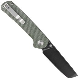 Nóż składany Bestech Sledgehammer Green Micarta, Black Stonewashed D2 (BG31B-2)
