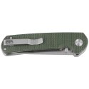 Nóż składany Bestech Sledgehammer Green Micarta, Satin / Stonewashed D2 (BG31B-1)