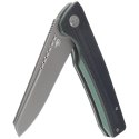 Nóż składany Bestech Slyther Black/Green G10, Grey Titanized 14C28N (BG51D)