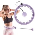 ZESTAW HULA HOP HHW09 VIOLET Z PIŁKĄ GRAWITACYJNĄ I LICZNIKIEM HMS + PAS BR163 BLACK