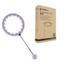 ZESTAW HULA HOP HHW09 VIOLET Z PIŁKĄ GRAWITACYJNĄ I LICZNIKIEM HMS + PAS BR163 BLACK