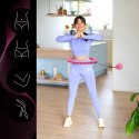 ZESTAW HULA HOP OHA02 PINK Z WYPUSTKAMI I OBCIĄŻNIKIEM ONE FITNESS + PAS BR160