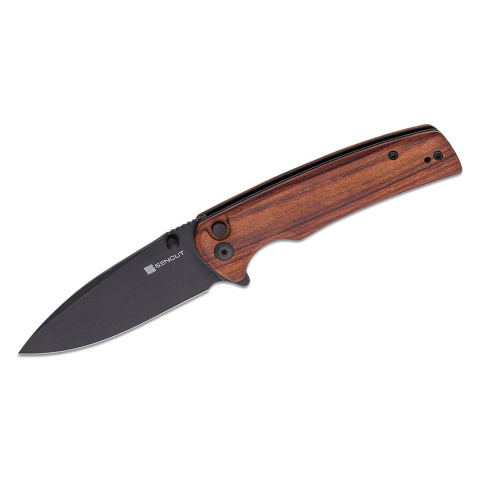 Nóż Sencut Sachse Guibourtia Wood, Black Stonewashed 9Cr18MoV (S21007-6)