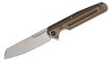 Nóż składany WE Knife Reiver LE No 166/260 Bronze Titanium, Silver Bead Blasted CPM S35VN (WE16020-3)