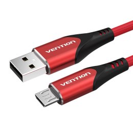 Kabel USB 2.0 do Micro USB Vention COARG 3A 1.5m (czerwony)
