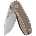 Nóż składany LionSteel Nano Bronze Titanium, Satin MagnaCut (NA01 BR)