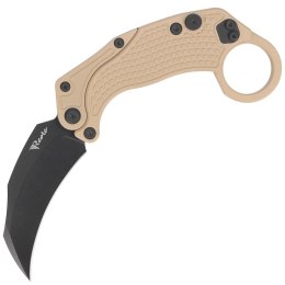 Nóż składany Reate EXO-K Gravity Karambit Tan Aluminium, Black PVD N690