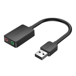 Zewnętrzna karta dźwiękowa USB 2.0 Vention CDYB0 2-portowa 0.15m