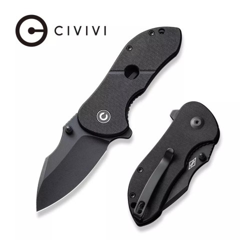 Nóż składany Civivi Gordo Black G10, Black D2 by Peter Carey (C22018C-1)