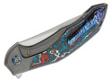 Nóż składany WE Knife Merata LE No 245/310 Titanium / Fat Carbon Fiber Nebula, Hand Rubbed Satin CPM 20CV by Anton Tkachenko (WE