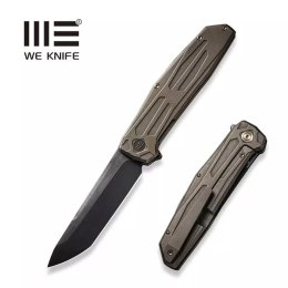Nóż składany WE Knife Shadowfire Bronze Titanium, Black Stonewashed / Brushed CPM 20CV by Rafal Brzeski (WE22035-3)