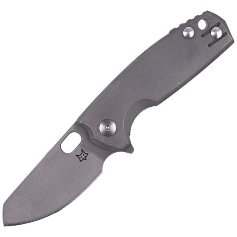 Nóż składany Fox Baby Core Stonewashed Titanium, Stonewashed M390 by Jesper Voxnæs (FX-608 TI)
