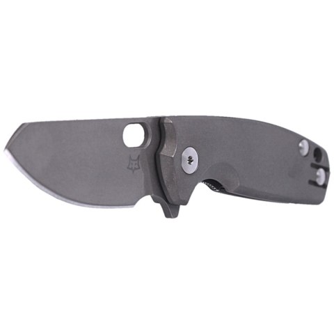 Nóż składany Fox Baby Core Stonewashed Titanium, Stonewashed M390 by Jesper Voxnæs (FX-608 TI)