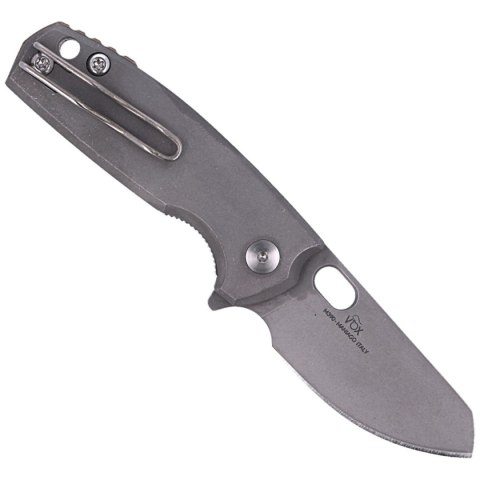Nóż składany Fox Baby Core Stonewashed Titanium, Stonewashed M390 by Jesper Voxnæs (FX-608 TI)