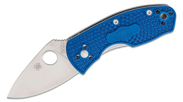 Nóż składany Spyderco Ambitious Lightweight Blue FRN, Satin Plain CPM S35VN (C148PBL)