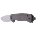 Nóż składany WE Knife Seer LE No 003/420 Gray Titanium, Hand Rubbed Silver CPM 20CV (WE20015-3)