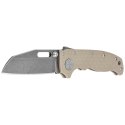 Nóż składany Demko AD20.5 Shark Foot Coyote Tan G10, Stonewashed CPM 3V by Andrew Demko (205-3V-SFCT)