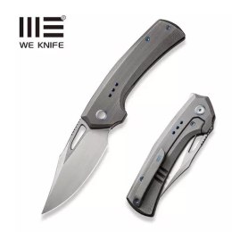 Nóż składany WE Knife Nefaris LE No ???/155 Gray Hand Rubbed Titanium, Hand Rubbed Satin CPM 20CV (WE22040D-1)