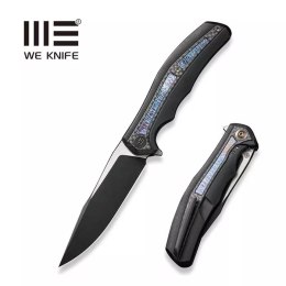Nóż składany WE Knife Zonda Black Titanium / Twill Carbon Fiber, Black Stonewashed / Satin CPM 20CV by Kellen Bogardus (WE22016-