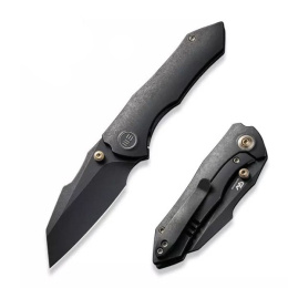 Nóż składany We Knife High-Fin Black Titanium WE22005-1
