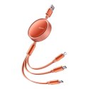 Kabel USB Mcdodo CA-7252 3w1 zwijany 1,2m (pomarańczowy)
