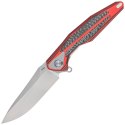 Nóż składany RikeKnife Tulay Integral Red G10 / Carbon Fiber, Satin 154CM (TULAY-RB/CF)