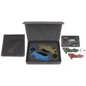 Nóż grwiatacyjny Reate EXO-K Gravity Karambit Green Aluminium, Black PVD N690