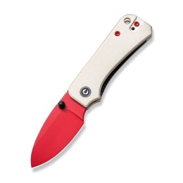 Nóż składany CIVIVI Baby Banter Ivoryl G10, Red Painted Nitro-V by Ben Petersen (C19068S-7)