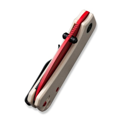 Nóż składany Civivi Baby Banter Ivory G10, Red Painted Nitro-V by Ben Petersen (C19068S-7)