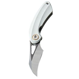 Nóż składany Bestech Bihai White G10, Grey DLC Stonewash/Satin 14C28N by Ostap Hel (BG53E)