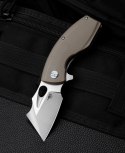 Nóż składany Bestech Lizard Beige G10, Satin/Bead Blast D2 (BG39C)