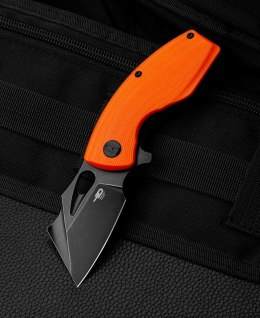 Nóż składany Bestech Lizard Orange G10, Black Stonewashed D2 (BG39D)