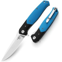 Nóż składany Bestech Swordfish Black / BlueG10, Satin D2 (BG03D)