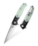 Nóż składany Bestech Swordfish Black / Jade G10, Satin D2 (BG03E)