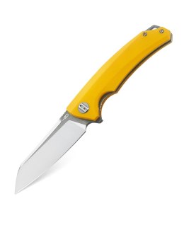 Nóż składany Bestech Texel Yellow G10, Grey Titanized/Satin D2 by A Purvis Blades (BG21C-2)