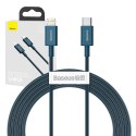 Kabel USB-C do Lightning Baseus Superior Series, 20W, PD, 2m (niebieski)