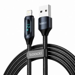 Kabel USB do Lightning Toocki, 1m, 12W (czarny)
