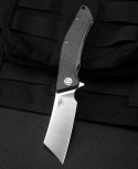 Nóż składany Bestech Cubis Black Micarta, Stonewashed/Satin D2 (BG42A)