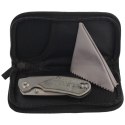 Nóż składany Bestech Lito Titanium / Black Canvas Micarta, Satin M390 by Ostap Hel (BT2307A)