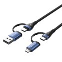 Kabel 4w1 USB 2.0 Vention CTLLH 2m (czarny)