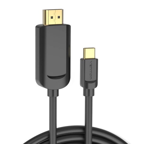 Kabel USB-C do HDMI 1.4 Vention CGUBG 4K 30Hz 1,5m (czarny)