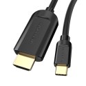 Kabel USB-C do HDMI 1.4 Vention CGUBG 4K 30Hz 1,5m (czarny)