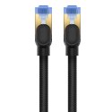 Kabel sieciowy w oplocie kat. 7 Baseus Ethernet RJ45, 10Gbps, 1,5m (czarny)